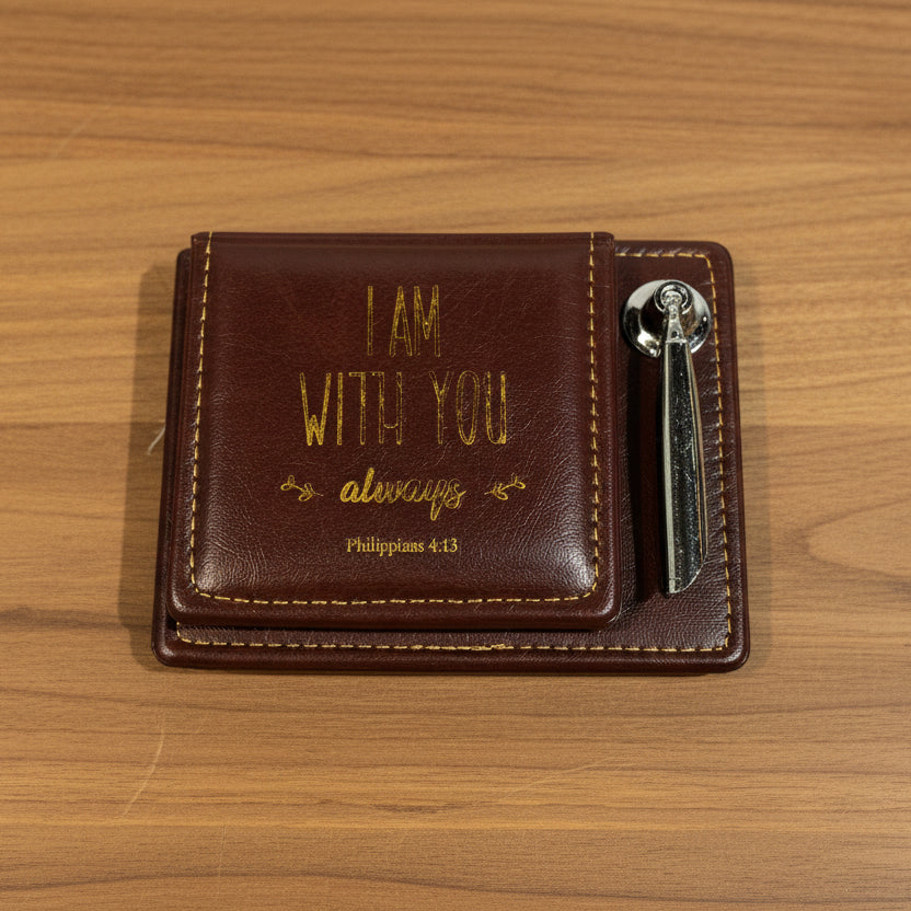 Note Pad: Bible Verses & Pen Holder