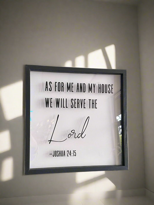 “As For me and my house…” Wall decor