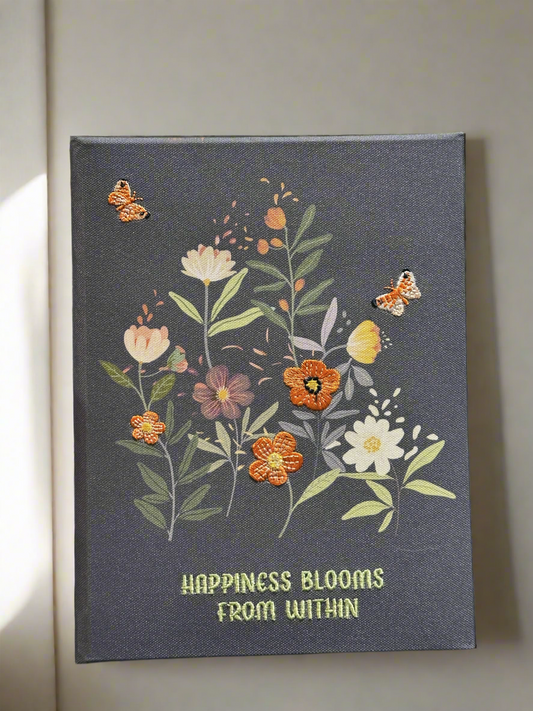 Happiness blooms from within