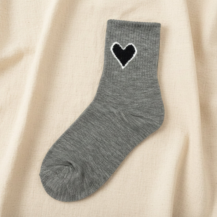 Socks: Heart design