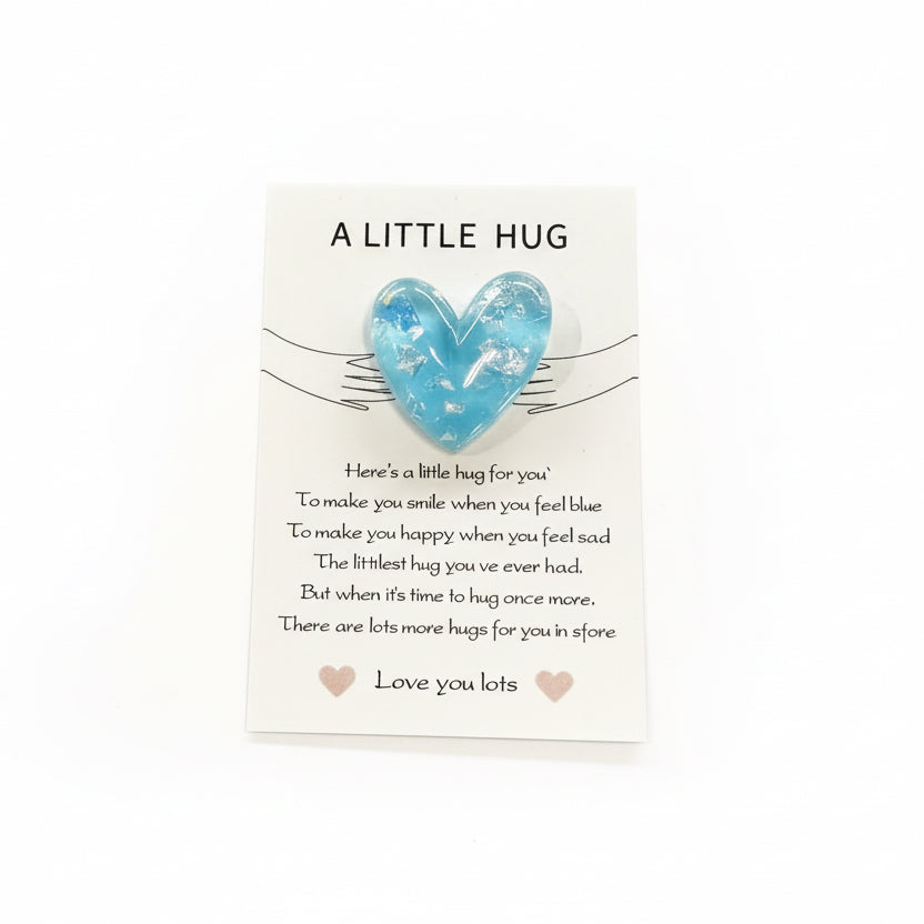 Heart Pocket Hug Cards With Encouragement Messages