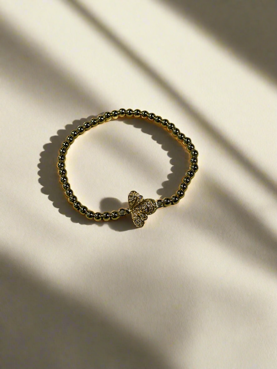 Bracelet: Gold Beaded