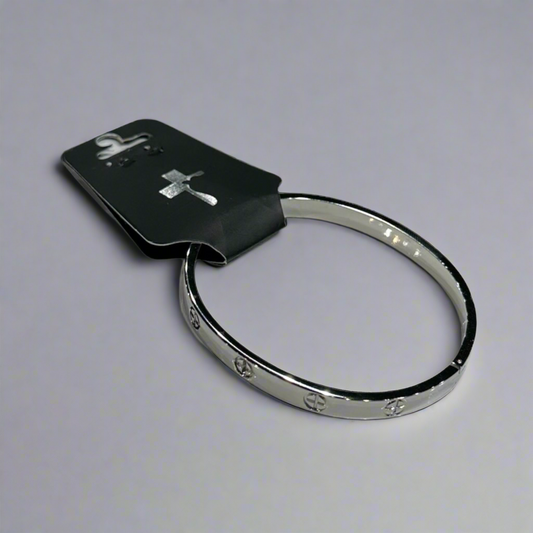 Cross Bangle Bracelet