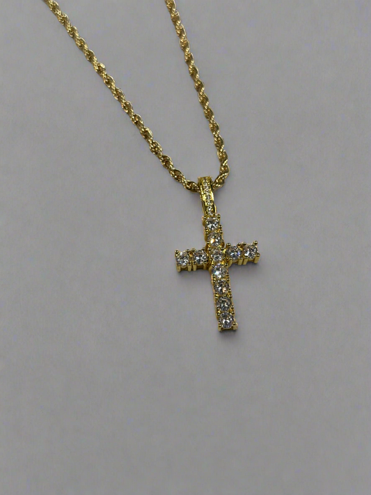 Gold Cross Men’s Necklace
