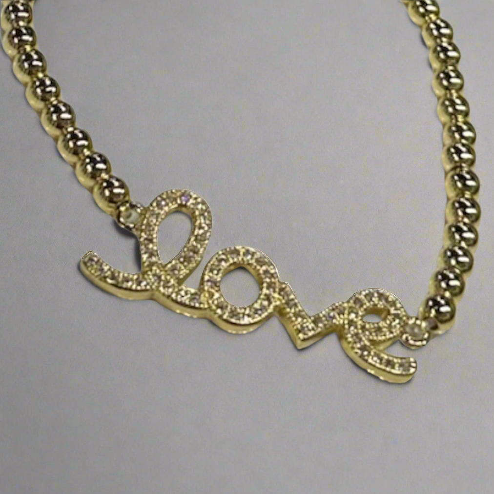 Gold Beaded Bracelet