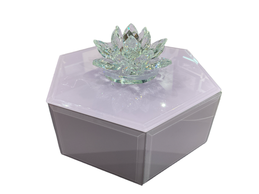 Lavender Jeweled Jewelry Box
