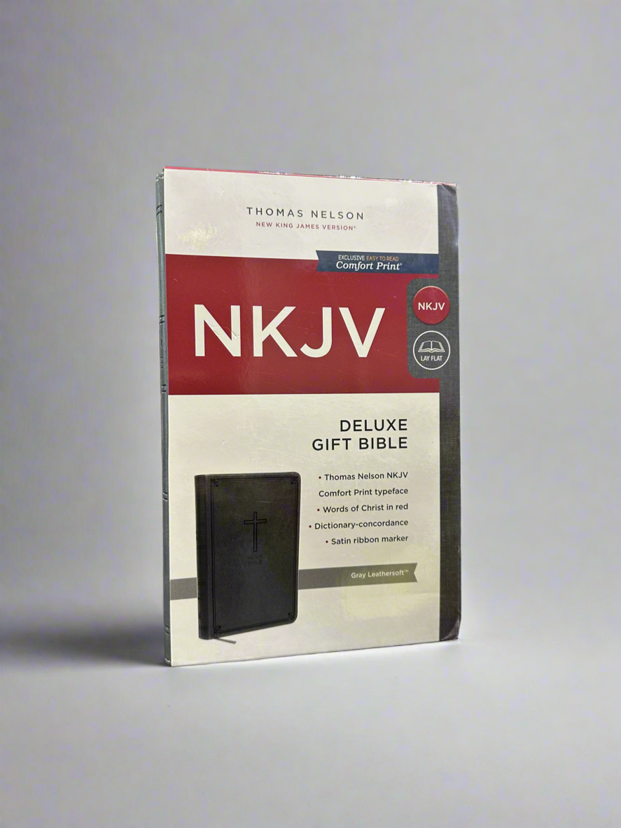 NKJV Gray Deluxe Gift Bible