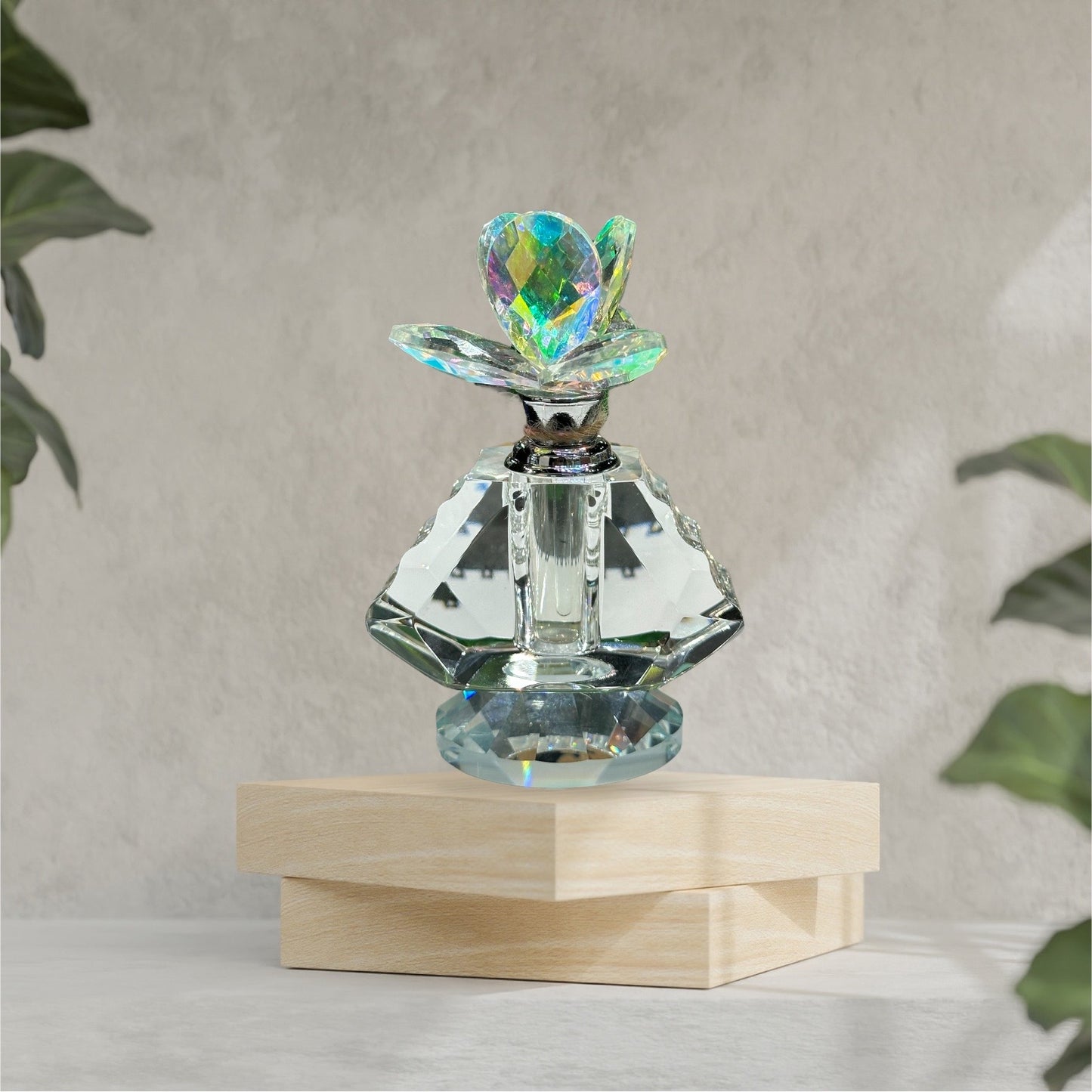 Flower top crystal healing oil