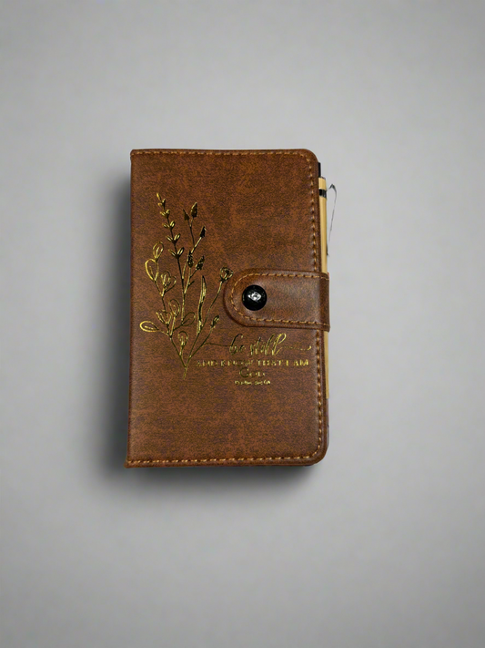 Mini Brown Leather Notebook