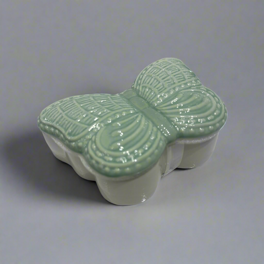Butterfly jewelry box ceramic