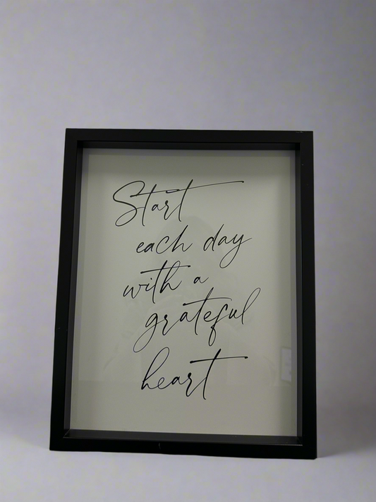 Start each day with a grateful heart