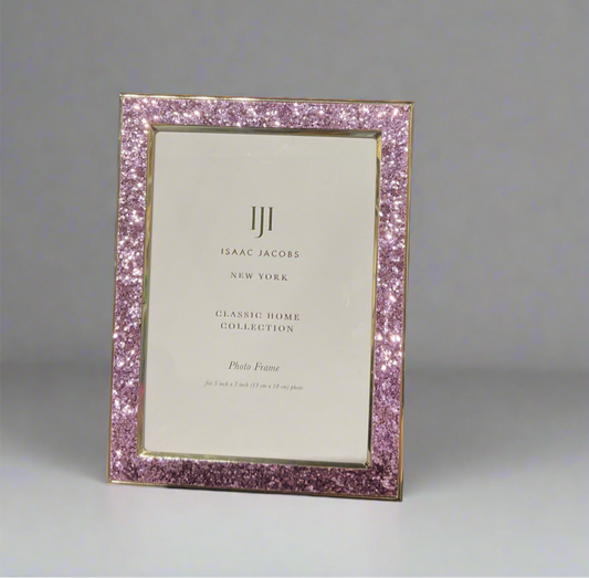 Purple glitter frame