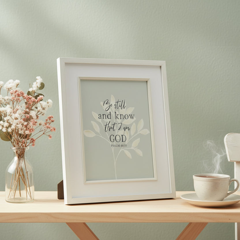 Wall Art: Be Still And Know That I am God Psalm 46:10