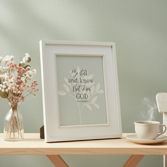 Wall Art: Be Still And Know That I am God Psalm 46:10