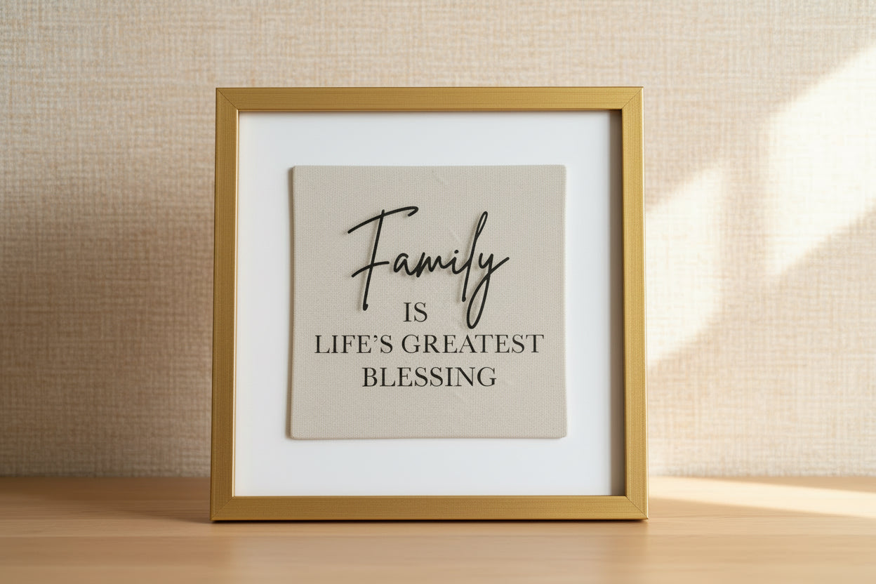 Wall Art: Family is life’s Greatest blessings