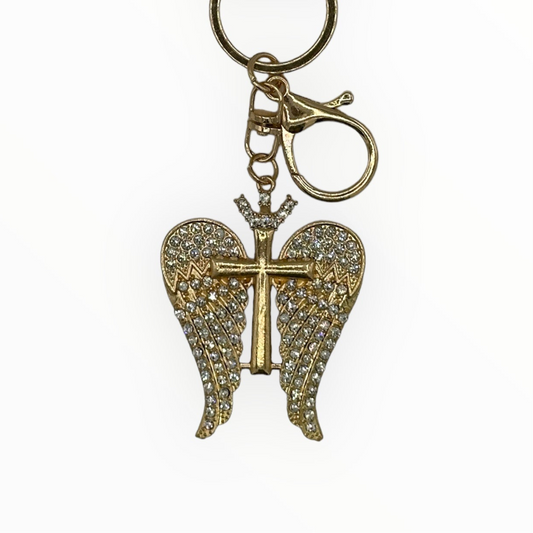 White Gold Diamond Angel Wings