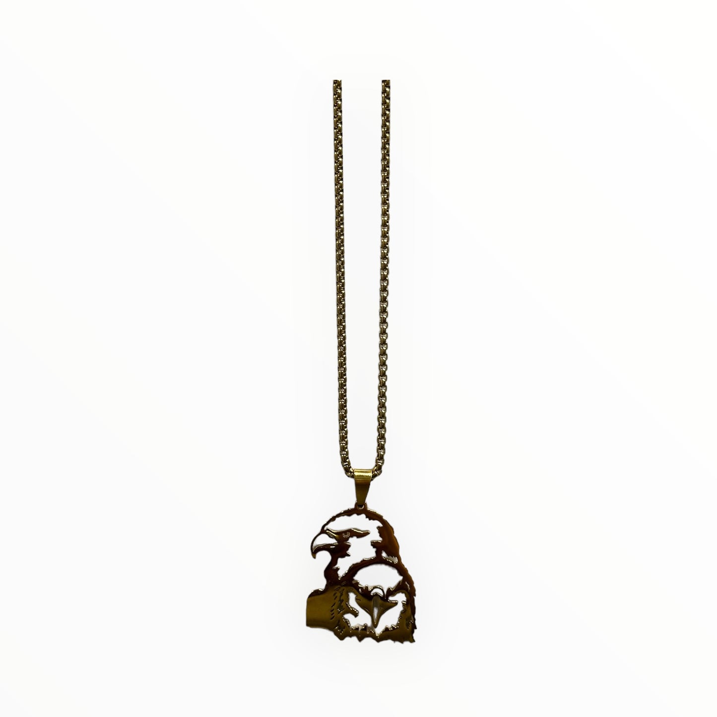 Men’s Gold Flat Eagle Head