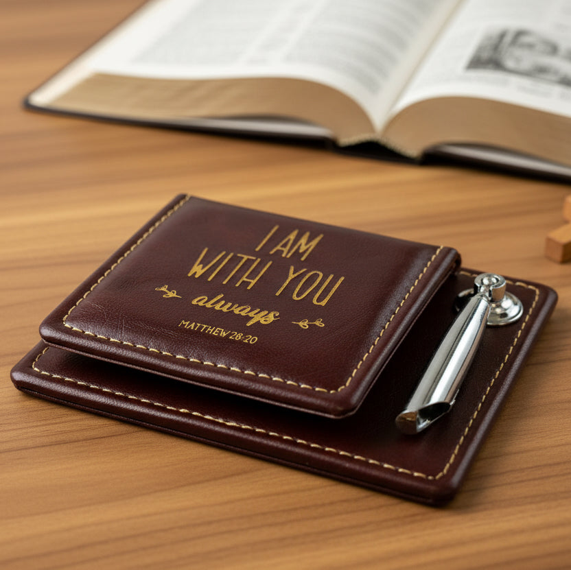 Note Pad: Bible Verses & Pen Holder