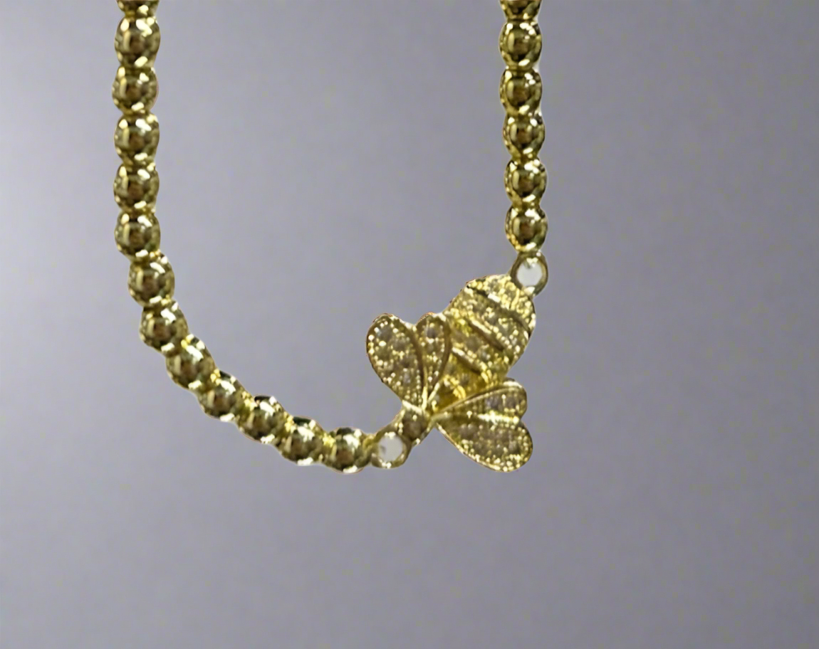 Gold Beaded Bracelet