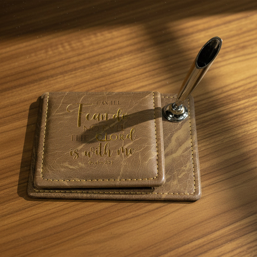 Note Pad: Bible Verses & Pen Holder