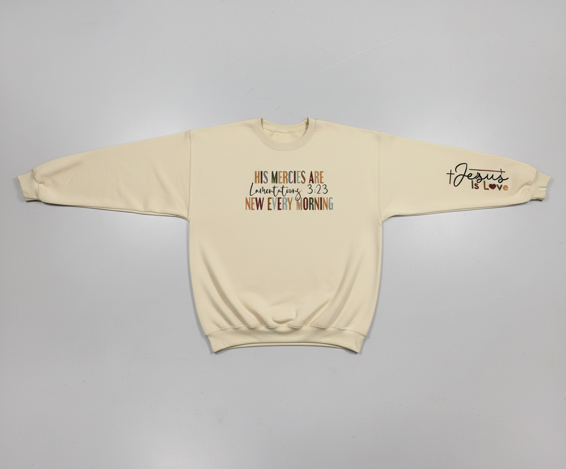 Long sleeve: Lamentations 3:23