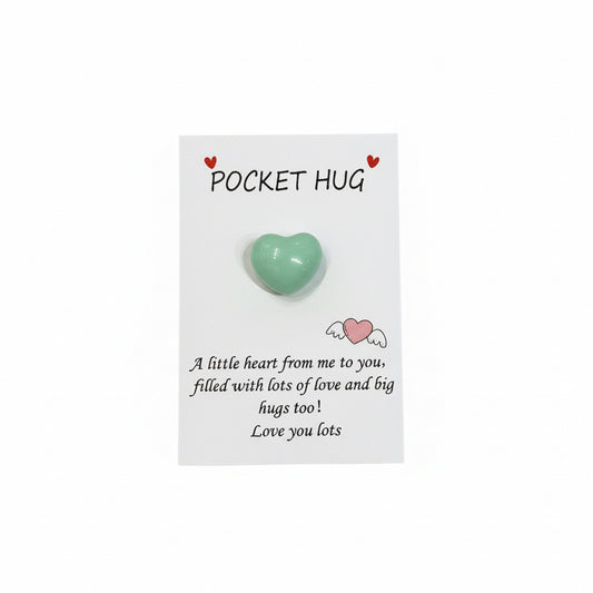 Heart Pocket Hug Cards With Encouragement Messages