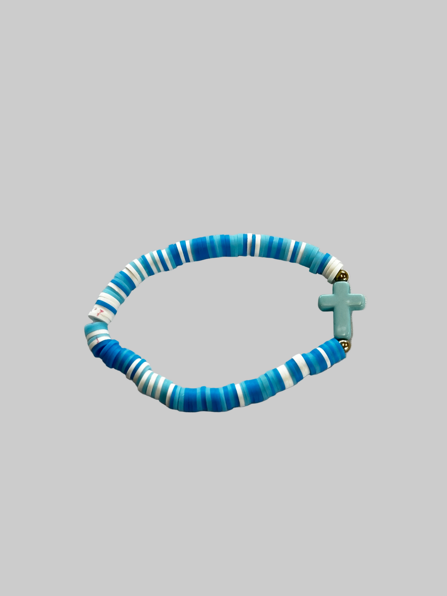 Bracelet: colorful beaded cross