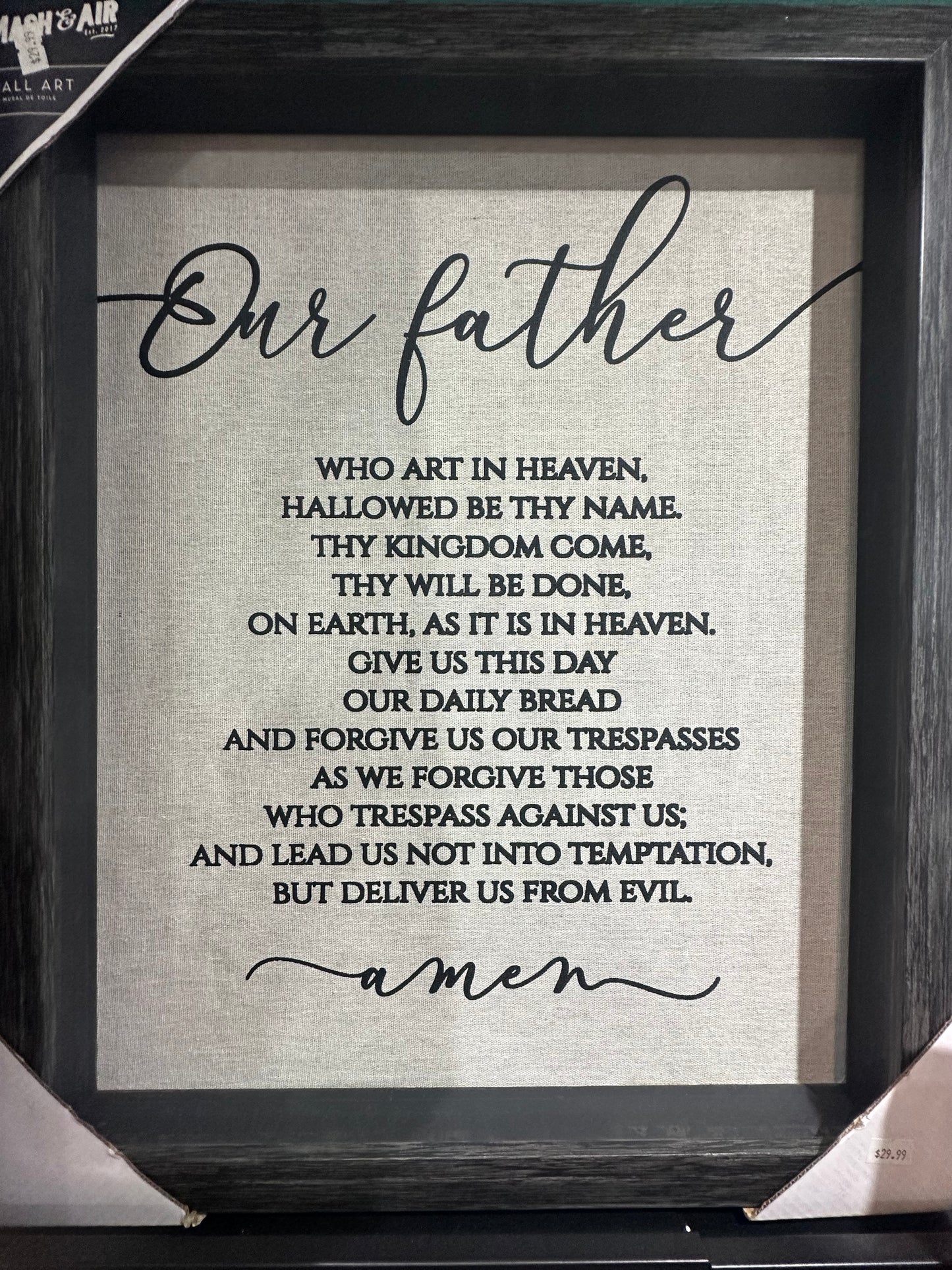 “Our father” wall decor