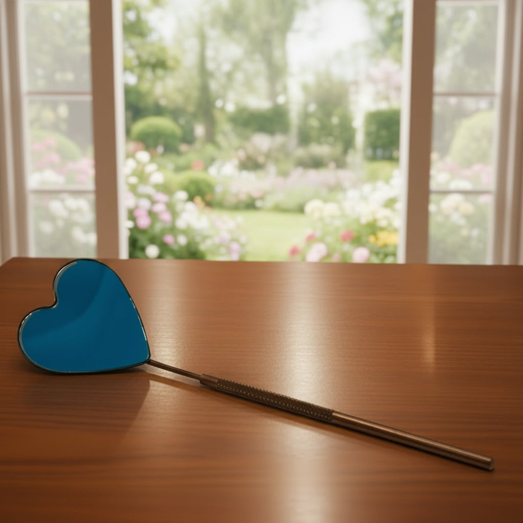 Heart Metallic eyelash mirror