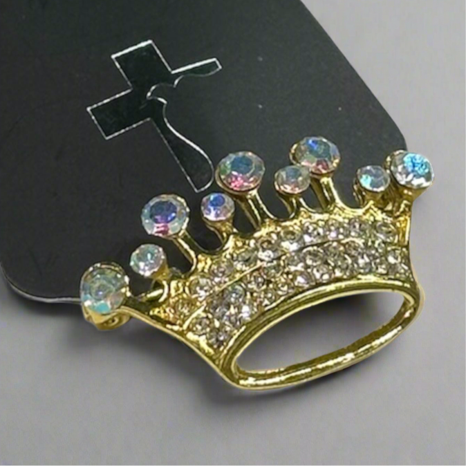 Gold Crown Pin