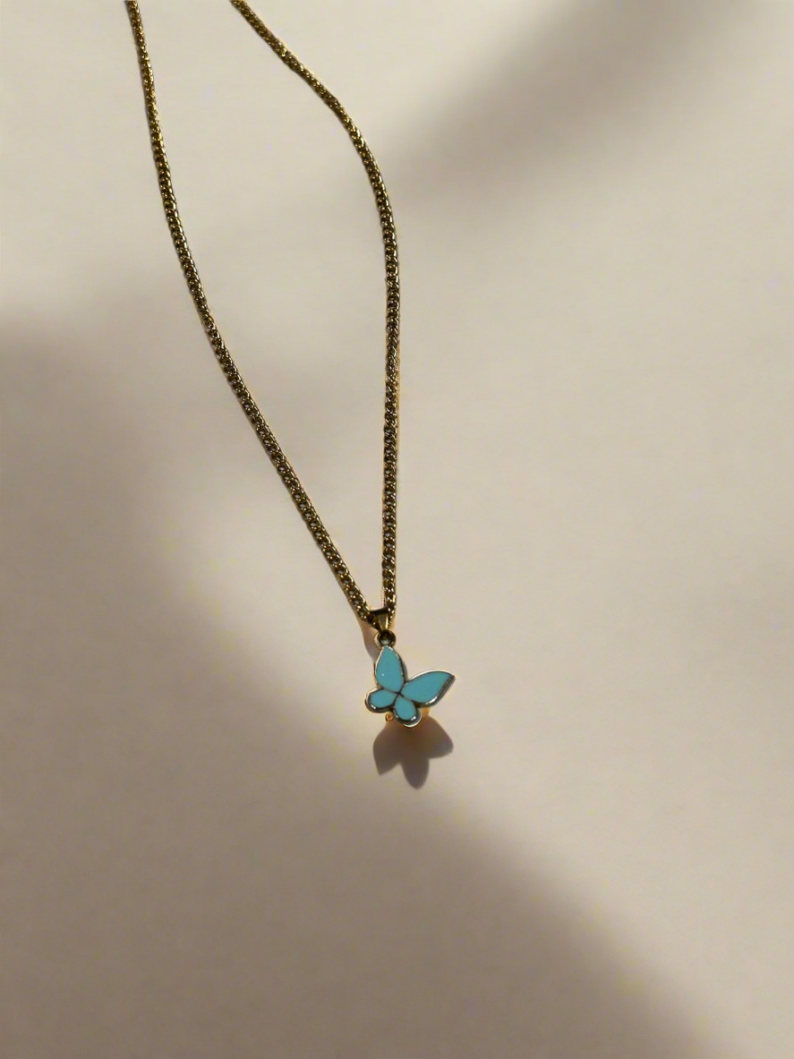 Color Butterfly Necklace
