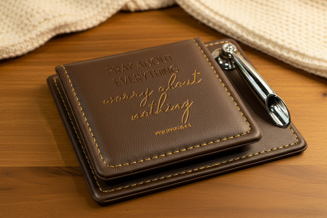 Note Pad: Bible Verses & Pen Holder