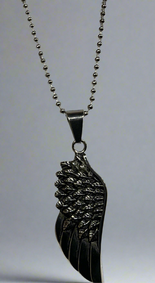 Angel Wing Titanium Steel Necklace