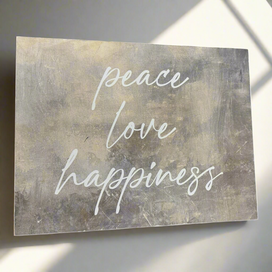 “Peace,Love,Happiness” Wall decor