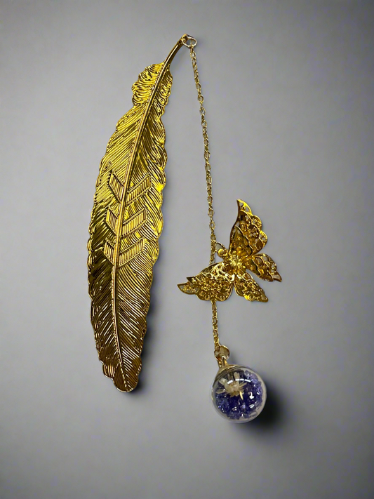 Feather/butterfly bookmark