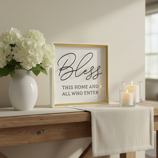 Wall Art: Bless This Home And All Who Enter