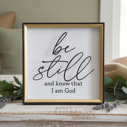 Wall Art: Be Still And Know That I Am God
