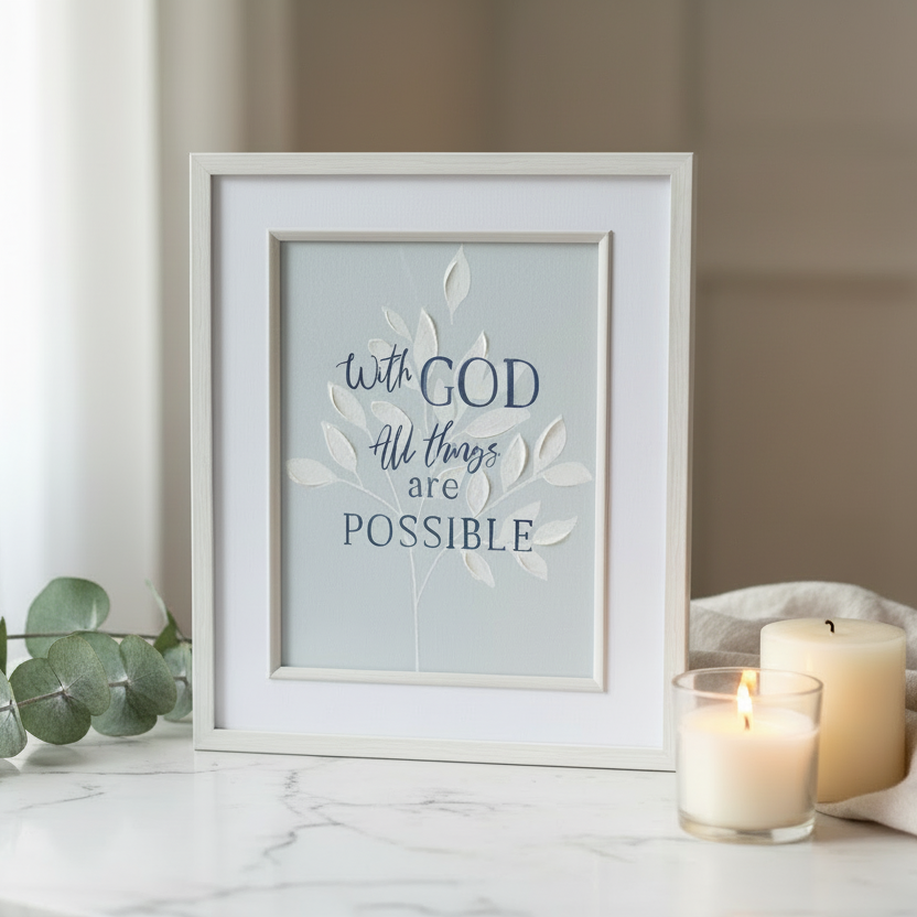 Wall Art: With God All Things Are Possible