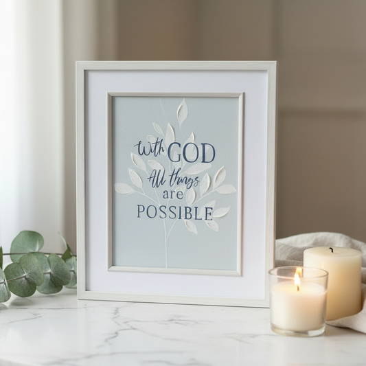 Wall Art: With God All Things Are Possible