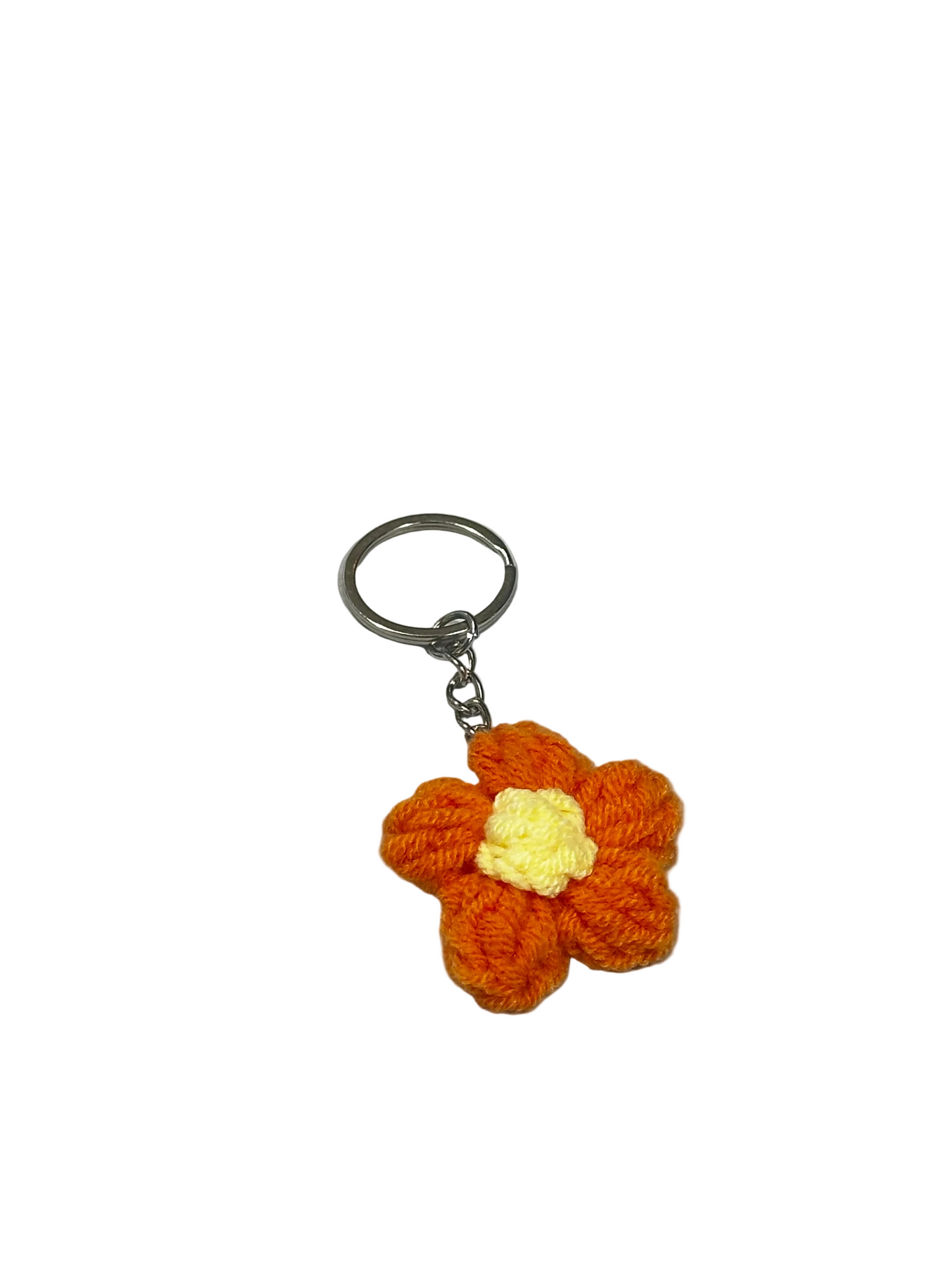 Keychain: Crochet flowers