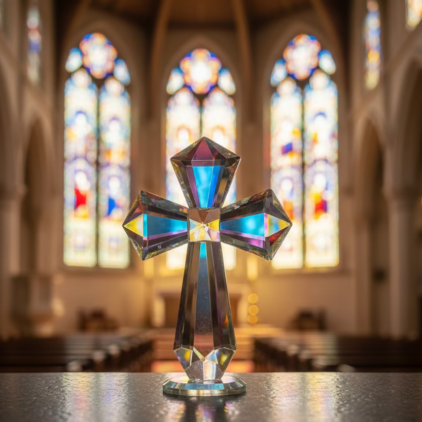 Decor: Glass Cross