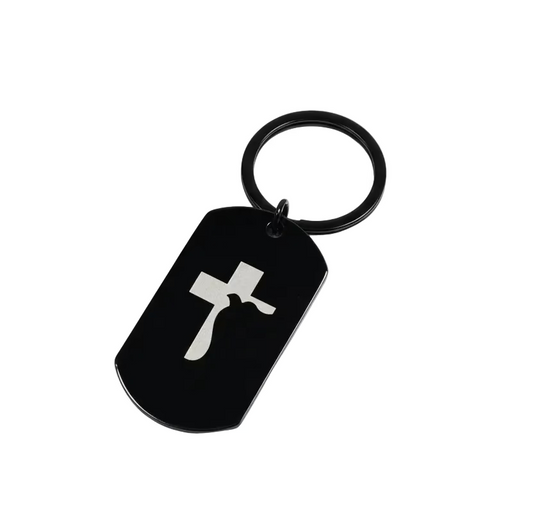 Keychain: Faith church logo tag