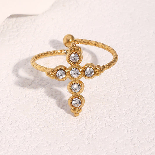 Ring: Gold Cross