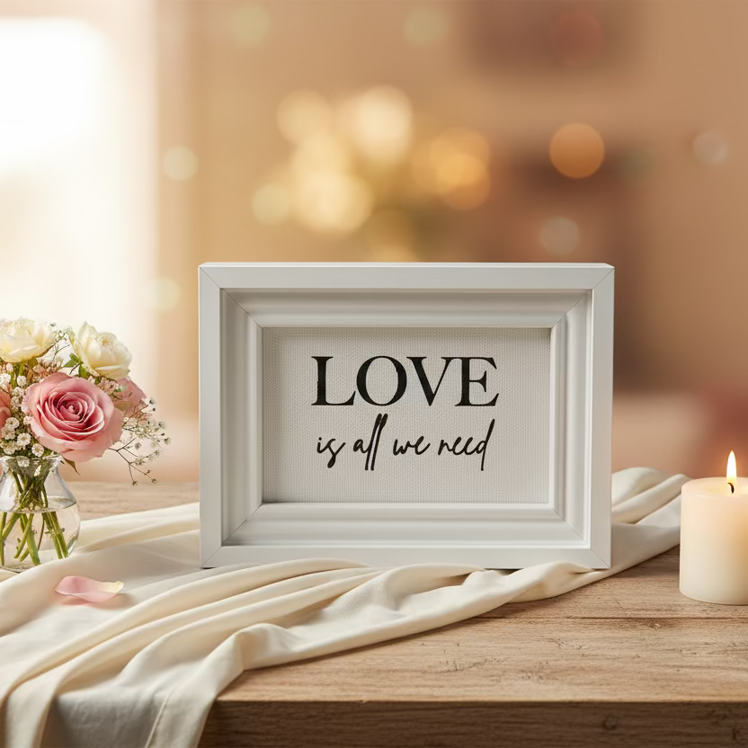 Wall Art: “ Love is all we need”