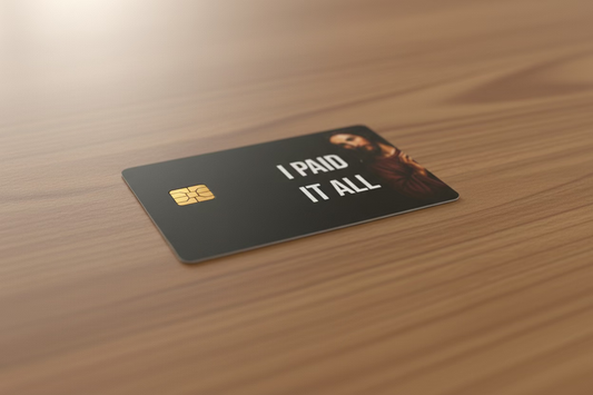 Card cover “I paid it all “
