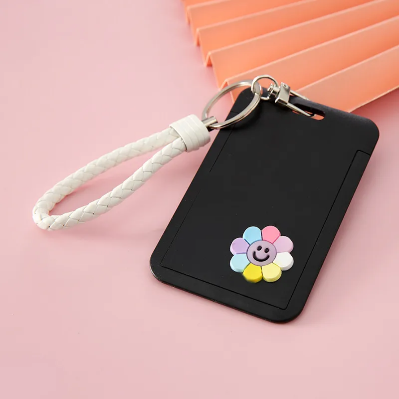 Cartoon plastic hook loop card holders