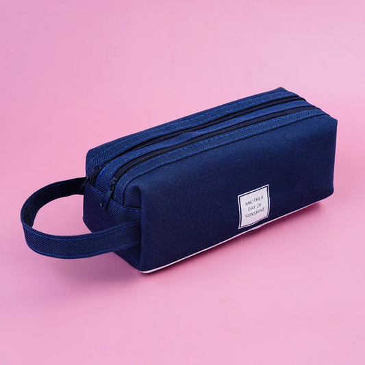 Double layer simple pencil case