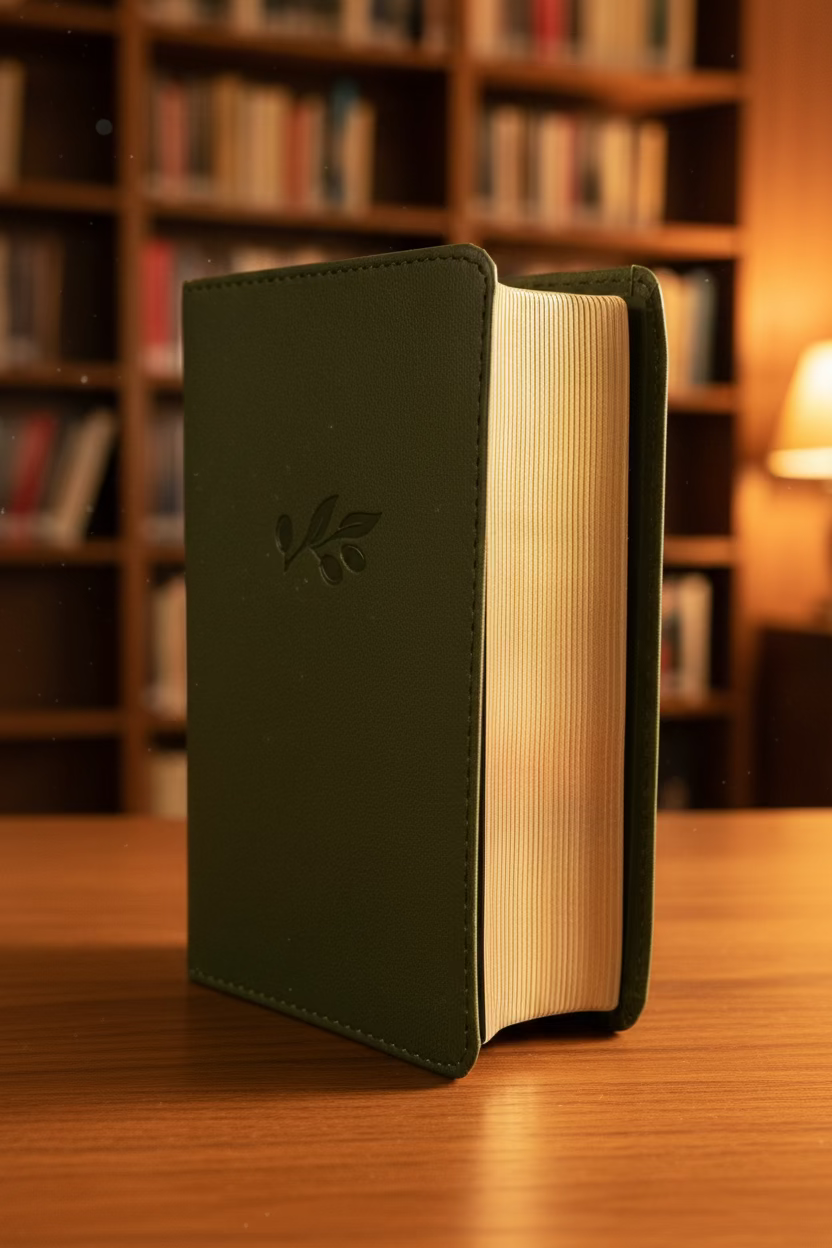 Bible: NASB Olive leather touch compact Bible