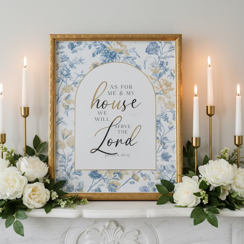 Wall Art: "As for me and my house"