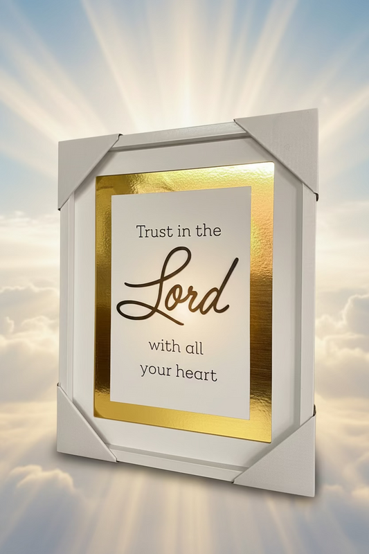 Wall Art: Trust in the lord with all heart